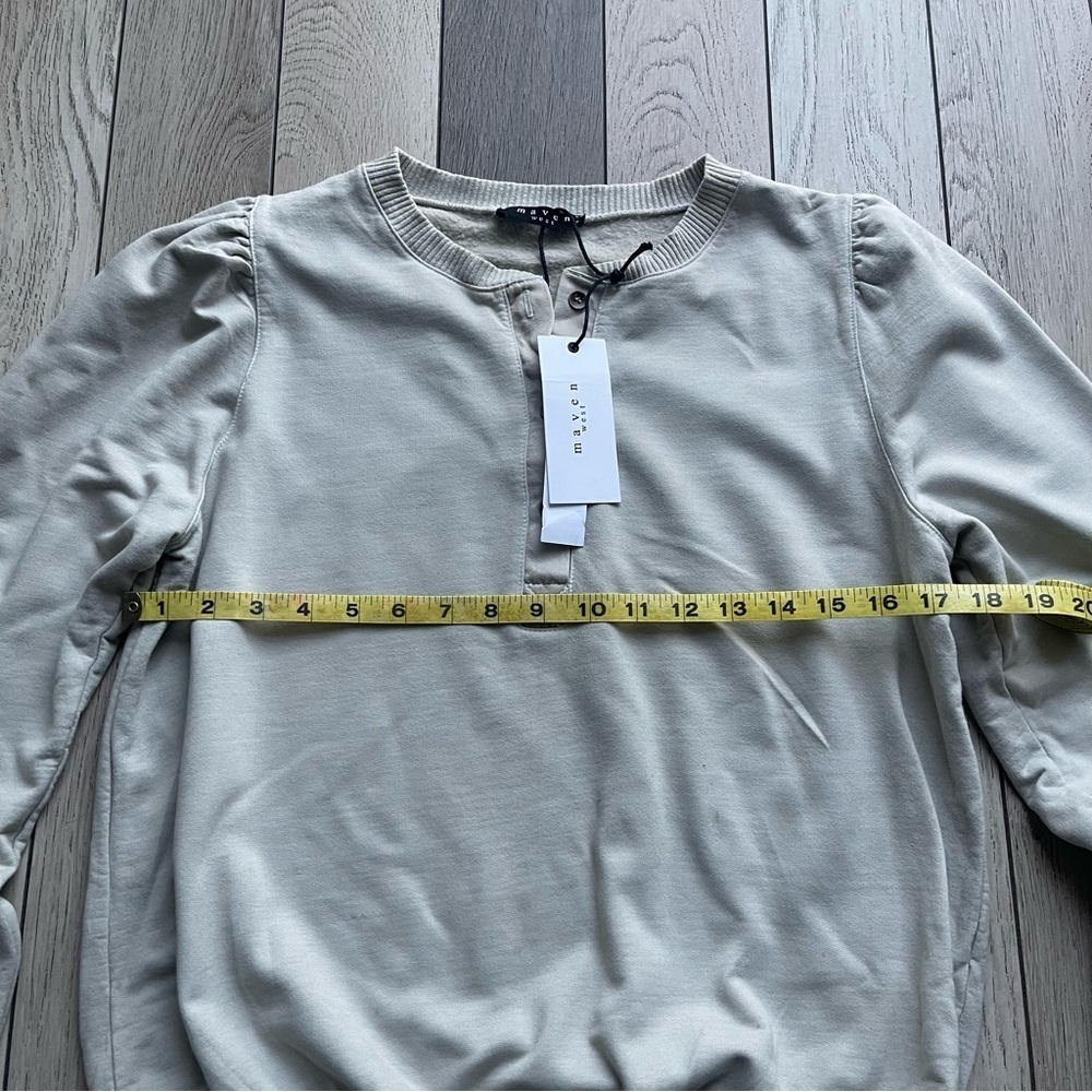 Maven West  Buttoned Sweather - Picture 4 of 8